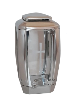 Hřbitovní lampa L4 - nerezová, čtyřhranná